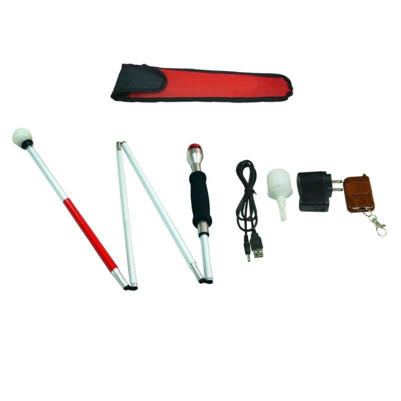 Packed with PVC Bag Aluminum Arm Blind Man Walking Canes Walking Sticks Fashion Blind Walker Canes