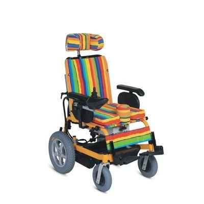 Electric Reclining High Back Wheelchair for Under 14 Year-Old Children