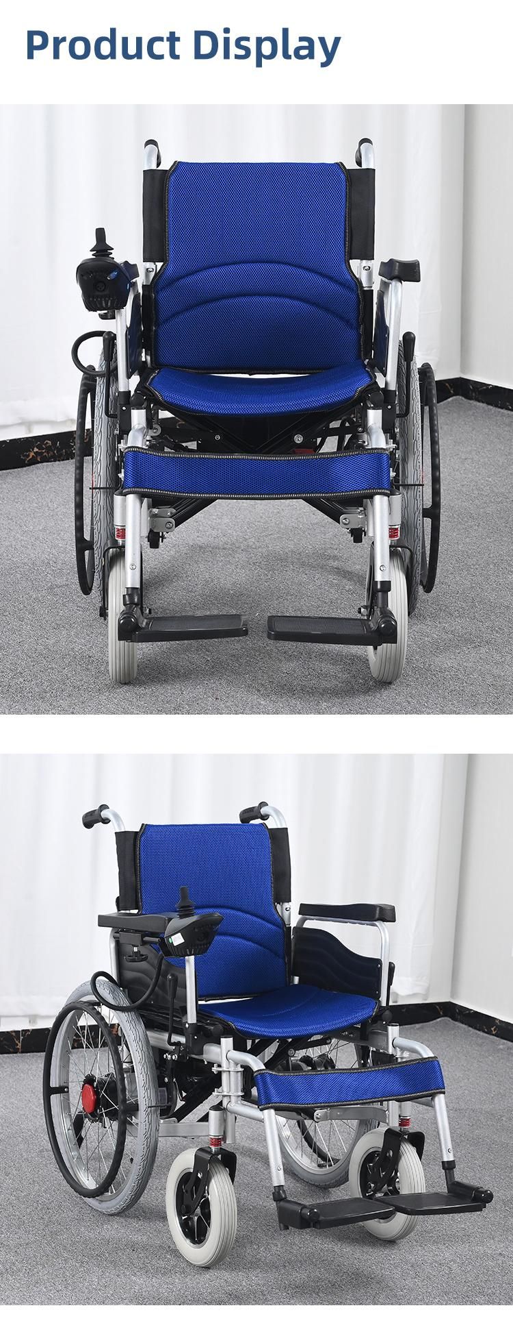 High Quality Lightweight Electric Wheelchair Portable for Disabled