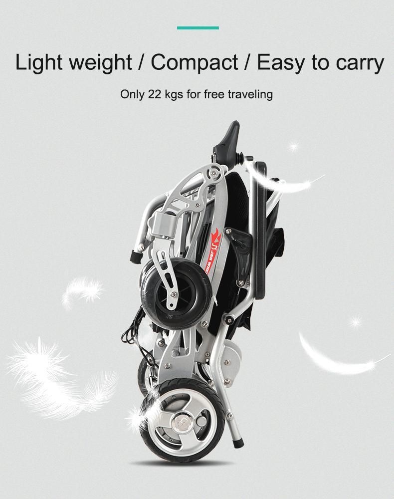 Easy Operated Electric Portable Wheelchair Folding Electric Wheelchair D20