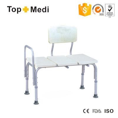 Topmedi Medical Equipment Height-Adjustable Aluminum Shower Chair