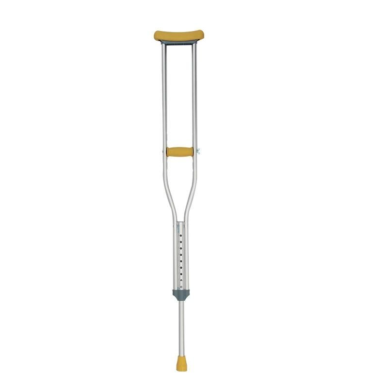 Mn-Gz001 Adjustable Aluminum Alloy Medical Armpit Crutch Underarm Walking Crutch