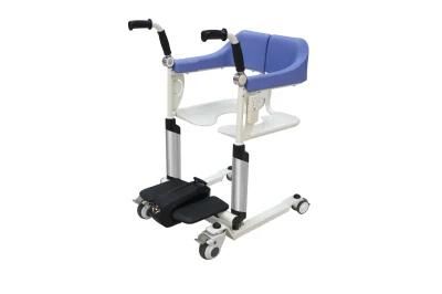 Rehabilitation Therapy Multifunction Patient Transfer Commode Wheelchair