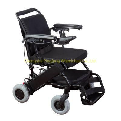 aluminum Alloy Motorized Noiseless Power Wheelchair with Solid Tire