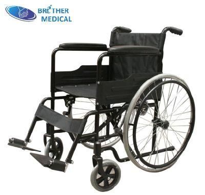 Lightweight Powder Coated Steel Frame Wheelchair (BME4611)