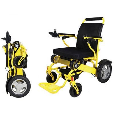 CE Approved Outdoor Travel Light Weight Portable Wheel Chair Folding Electric Wheelchair for Disabled