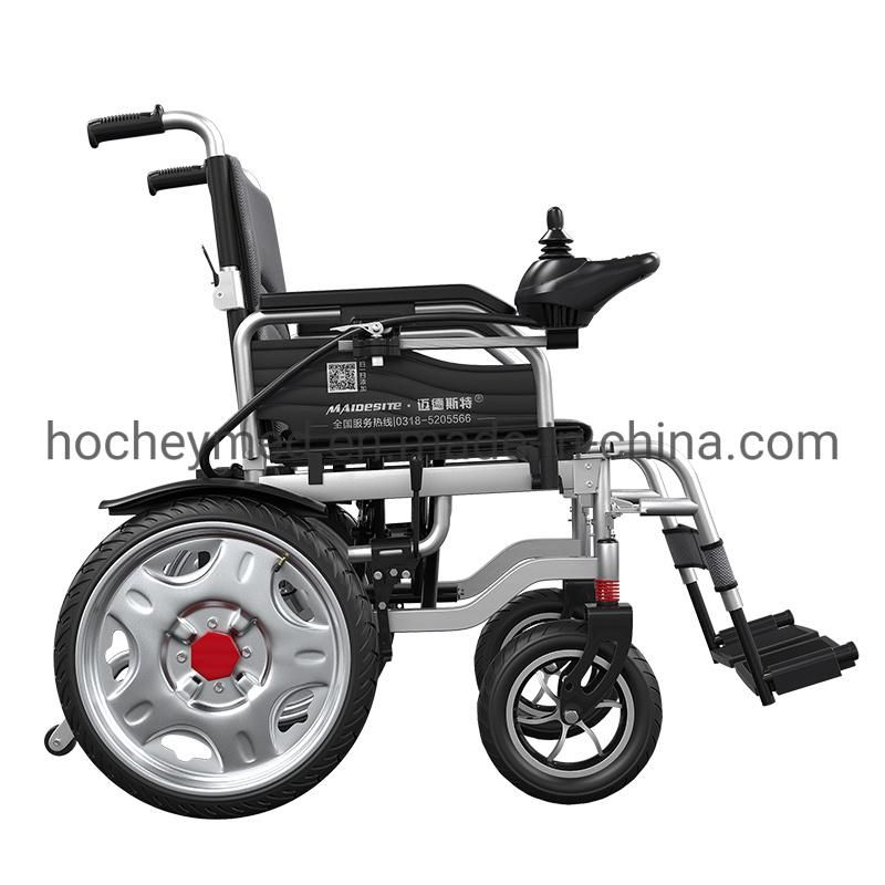 Hochey Medical Electric Wheelchair Electrical Handicapped Foldable Motor Electric Wheelchair