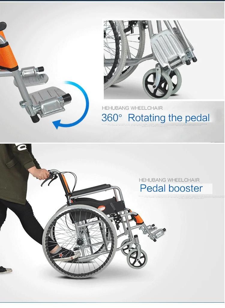 Low Price Manual Wheelchair Conventional Folding Wheel Chair