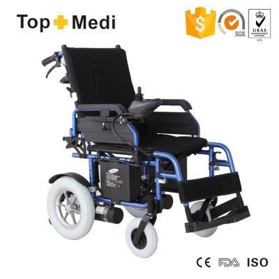 Aluminum Folding Reclining High Back Power Motor Electric Wheelchair