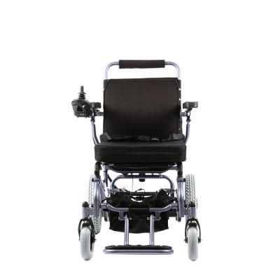 Tew007D Lightweight Foldable Silver and Gray Electric Wheelchair for Disabled