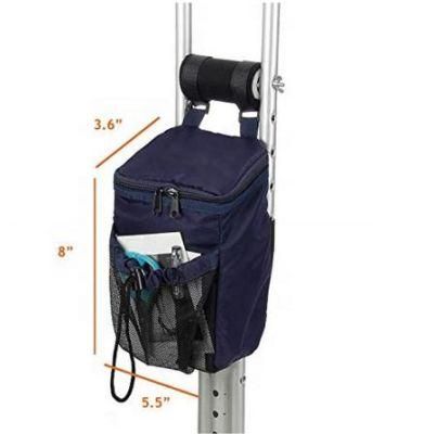 Magic Tape Mobile Phones and Keys Crutch Storage Bag