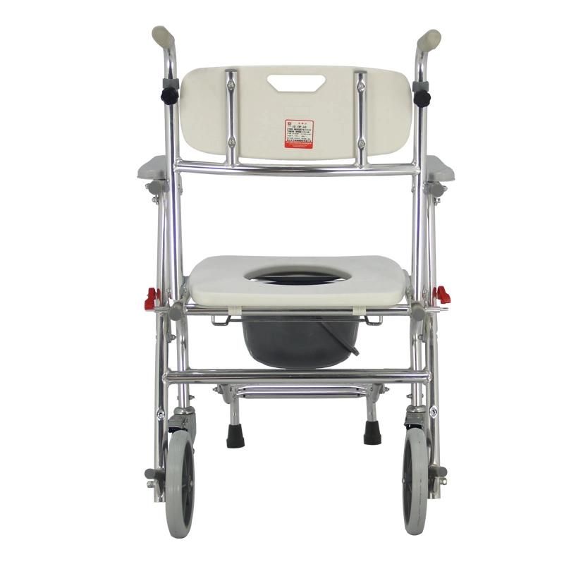 Mn-Dby004 Folding Commode Toilet Chairs Portable Stainless Steel for Elderly