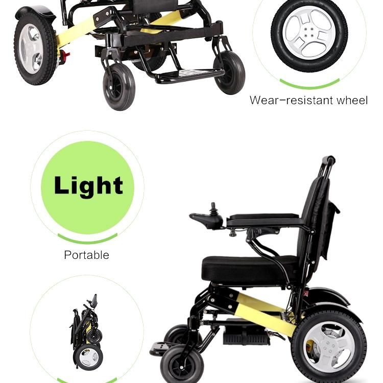 Very Lightweight Folding Electric Li-ion Wheelchair for Cerebral Palsy
