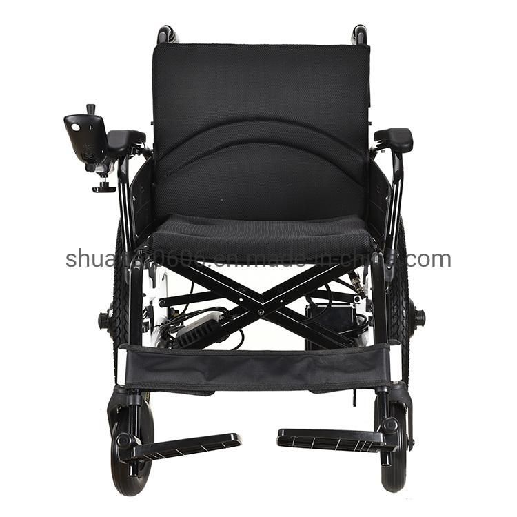 Medical Equipment Foldable Electric Wheelchair Alloy Foldable Remote Control Electric Wheelchair