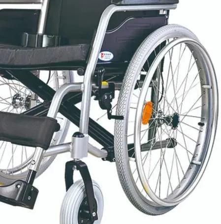 Steel Pipe Powder Coating Manual Wheelchair with Commode Function