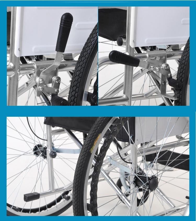 Hochey Medical Portable Folding Lightweight Home Use Wheelchair