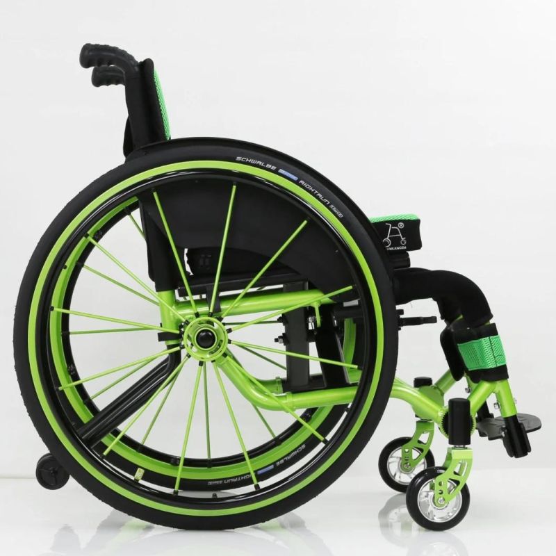 Detachable Wheels Medical Devices Aluminum Lightweight Manual Wheelchair