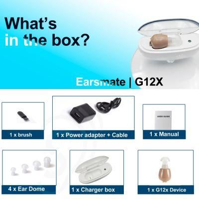New in The Ear Rechargeable Hearing Aid Price Factory Supplies for Adults and Seniors Aids Hearing Deaf Sound Amplifier Earsmate G12X
