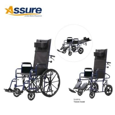 Drive Medical Blue Streak Wheelchair with Flip Back Detachable