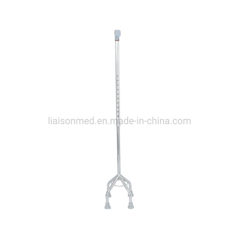 Mn-Gz003 CE&ISO Non-Slip Four-Corner Disabled Elderly Adjustable Sleeve Four Claw Crutches