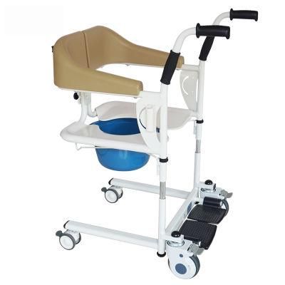 New Style Wheelchair Commode with Toilet Transfer Bath Chair for Elderly