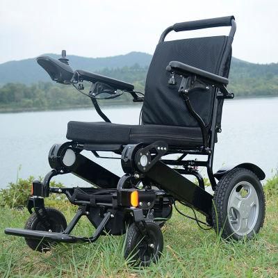 Dual Motors 500W Extra Light Weight Folding Electric Wheelchair with Ce&FDA
