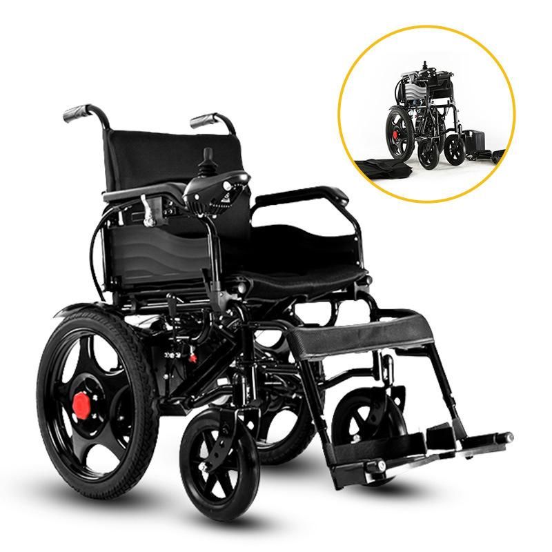 Fold Electric Wheelchair with Detachable Armrest