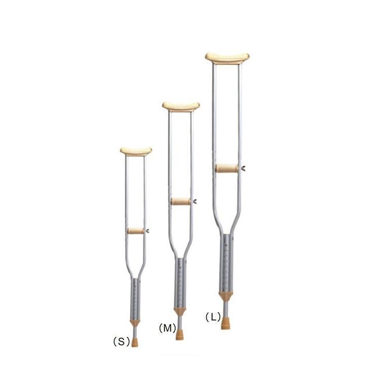 Medical Rehabilitation Aluminum Underarm Crutch with Size S M L