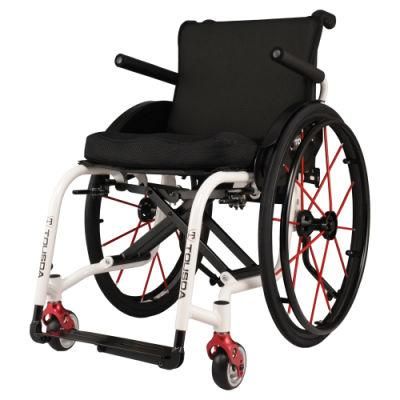 Folding Foldable Aluminum Alloy Electric Physical Therapy Equipment Foshan Sport Wheelchair