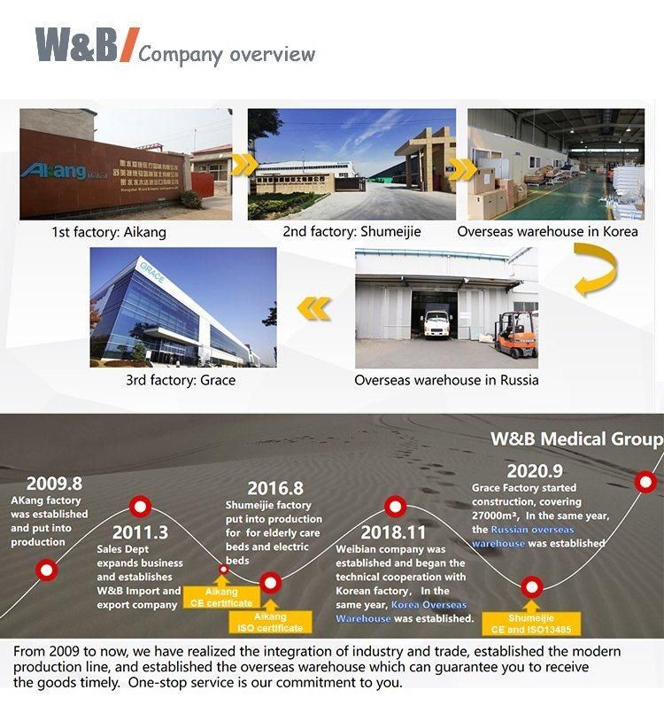Medical Furniture Wheelchair and Equipment Medical Wheelchair and Multi-Function Hospital Bed