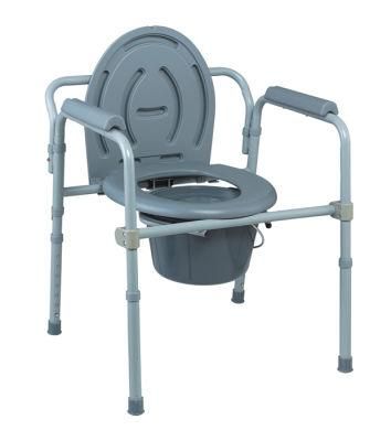New Product Commode Toilet Bath Chair with Wheels for Disable