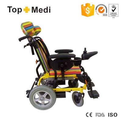 Rehabilitation Reclining High Back Cerebral Palsy Electric Wheelchair for Children