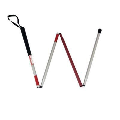 Aluminum Folding Crutch Walking Aids Sticks Guide Cane for Blind