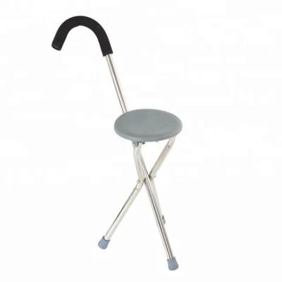Cheap Telescopic Folded Walking Cane Chair for The Elderly, Walking Stick Seat, Walking Cane with Seat
