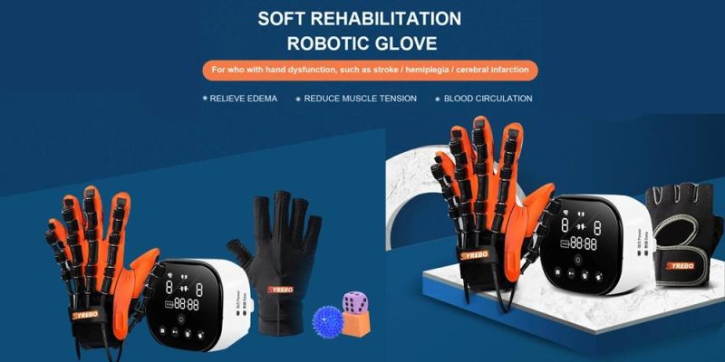 Stroke Patients Finger Recovery Training Hand Rehabilitation Robot Glove