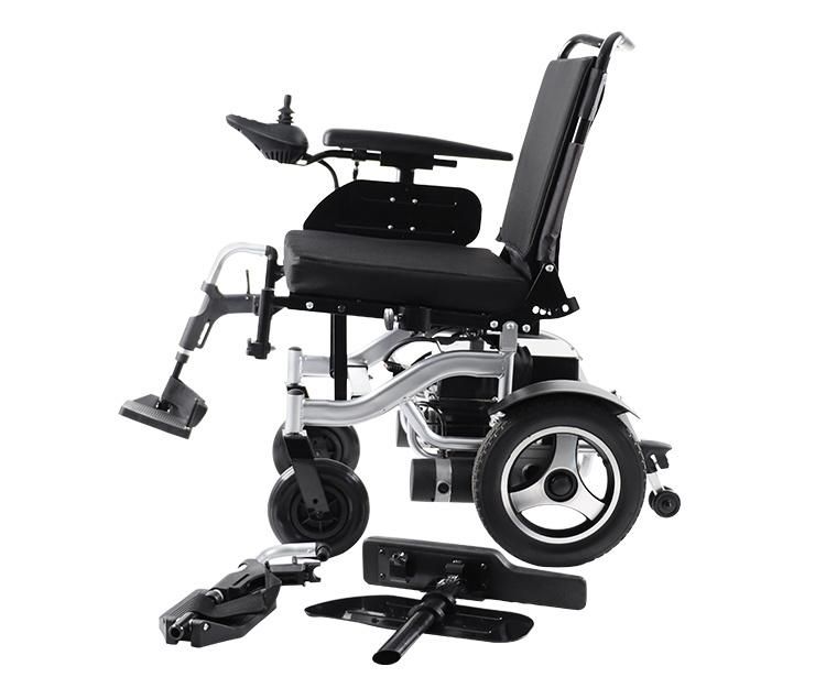 2021 Medical Adjustable Height Armrest Motor Power Folding Electric Wheelchair for Sale