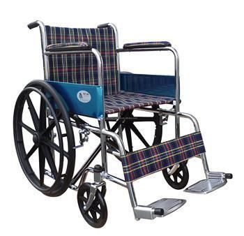 Durable Steel Frame Wheelchair with Mag Rear Wheel