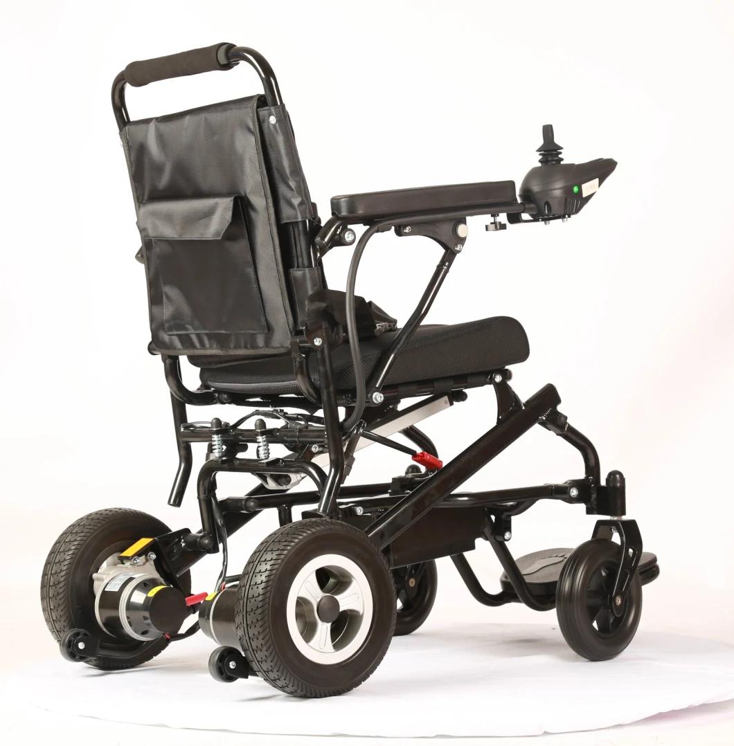 Light Weight Foldable Electric Wheelchair Lithium Battery with Electromagnetic Brake Model Tew007D
