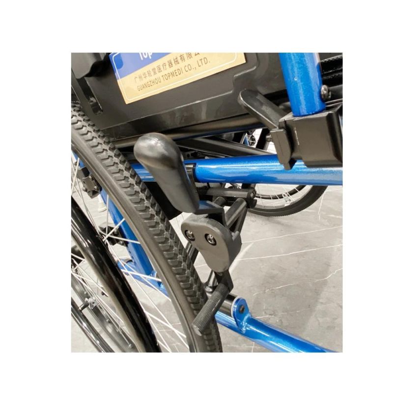 Good Price New Lightweight Outdoor Aluminum Handicapped Foldable Disabled Scooter Wheelchair with ISO