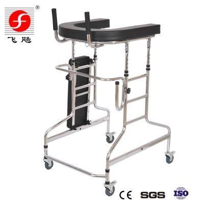Medical Aluminum Adult Walker with Four Wheels for Disabled