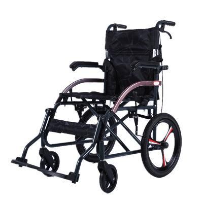 Elder Folding Transport Manual Commode Wheelchair
