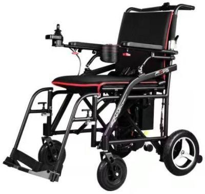 Topmedi CE/ISO Hot Sales Ultralight Aluminum Foldable Electric Wheelchair