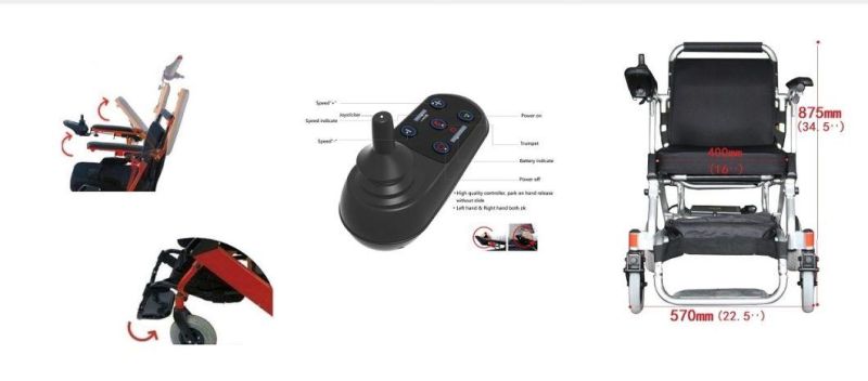 Smart Original Design Foldable Electric Wheelchair Model Dyn30A Ce, ISO13485