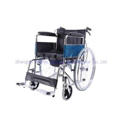 Cheap Price Commode Wheel Chair for Disabled People