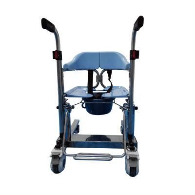 Folding Lift Chair Small Size and Convenient Storage Commode Wheelchair