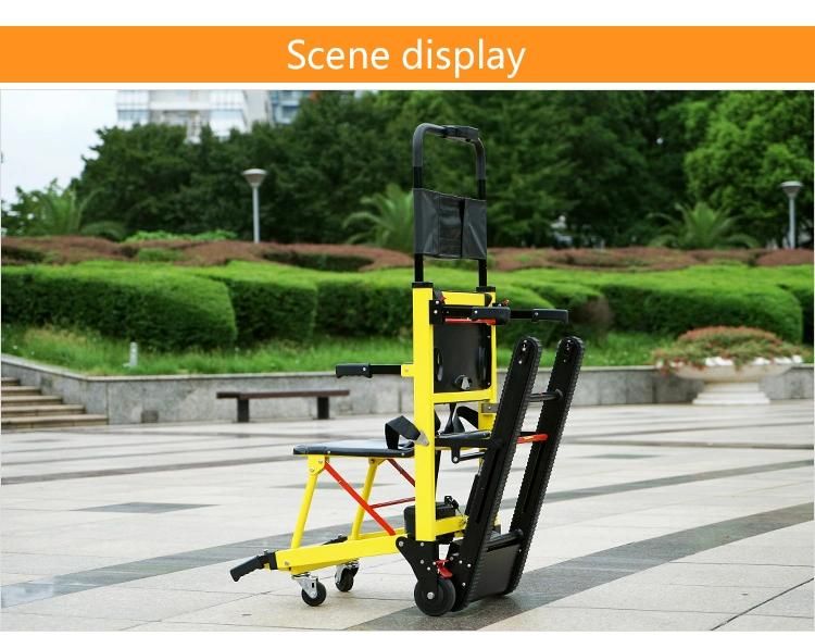 Aluminium Foldable Electric Stretcher Stair Climbing Wheelchair