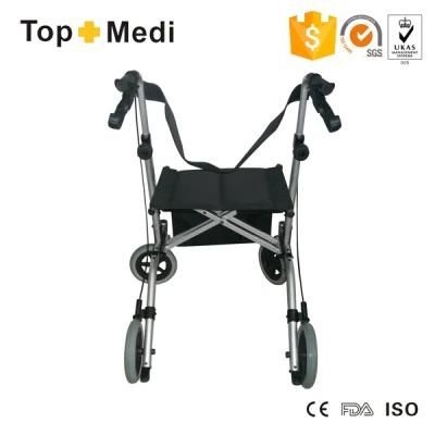 Portable Rolling Walkers 4 Wheels Walking Walker Rollator for Elderly and Disabled People