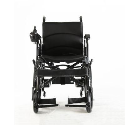 Folding Multifunctional Wheelchair High Endurance Medical Black Electric Wheelchair