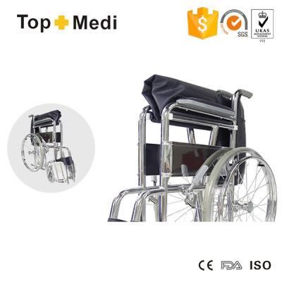 Guangzhou Topmedi Folding Economical Manual Steel Wheelchair