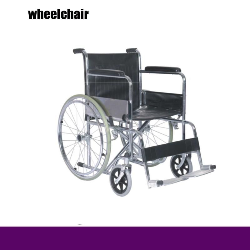 Hospital Used Manual Lightweight Folding Aluminum Wheelchair